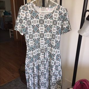 LuLaRoe Knee-Length Multicolor Dress